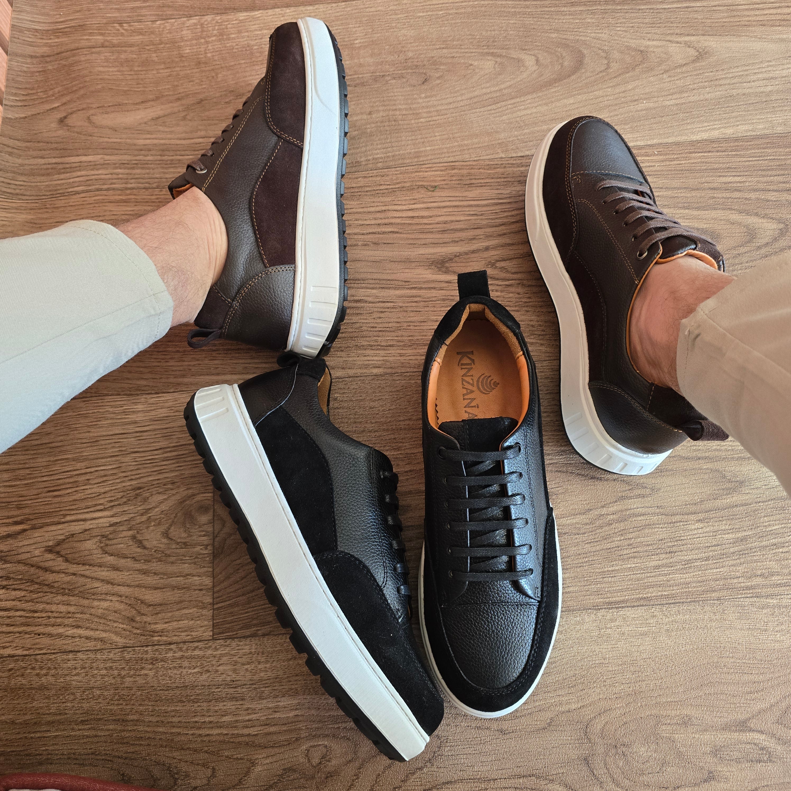 Sneaker en cuir premium - 018