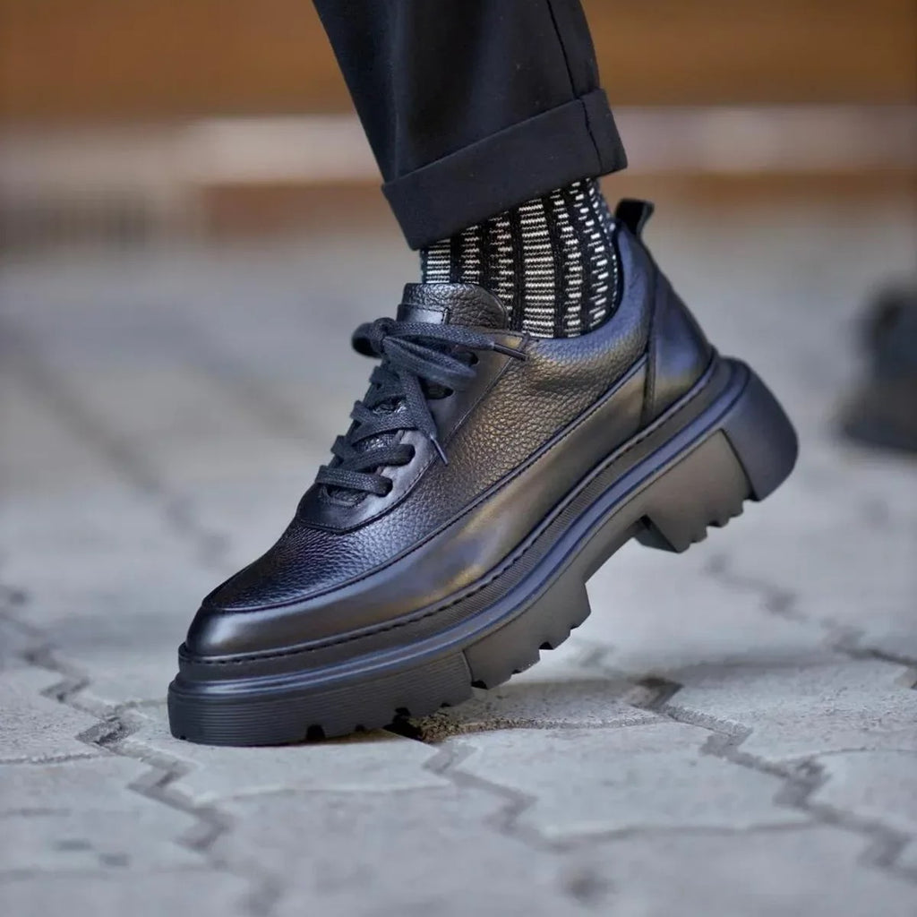 Derby classique à semelle chunky - 009