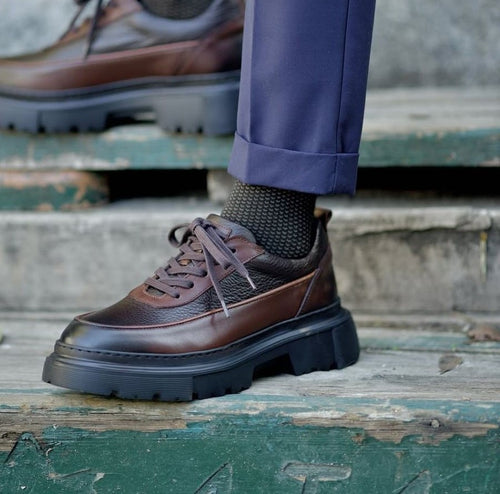 Derby classique à semelle chunky - 009