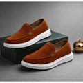 Mocassins sports en cuir daim Noir- Ref 022