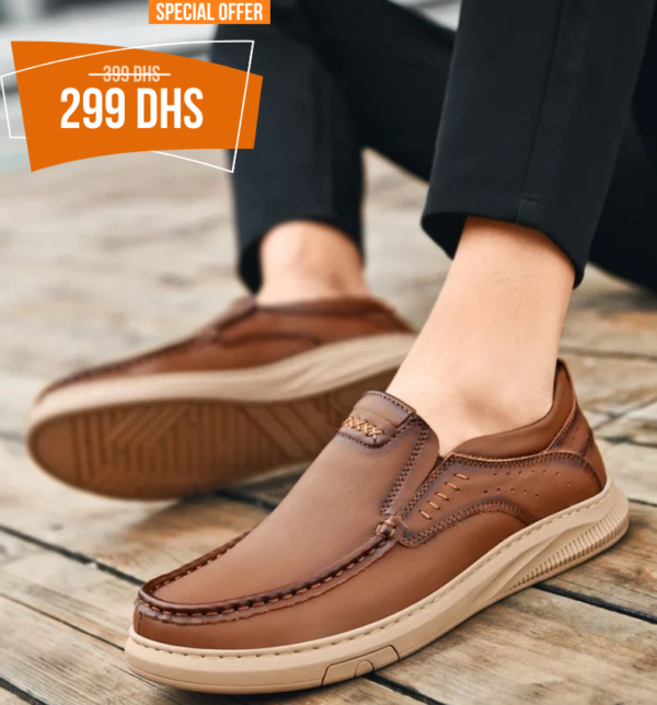 ⁦Mocassain homme cuir - K08⁩ - الصورة ⁦2⁩