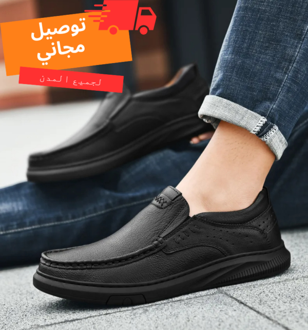 ⁦Mocassain homme cuir - K08⁩ - الصورة ⁦3⁩